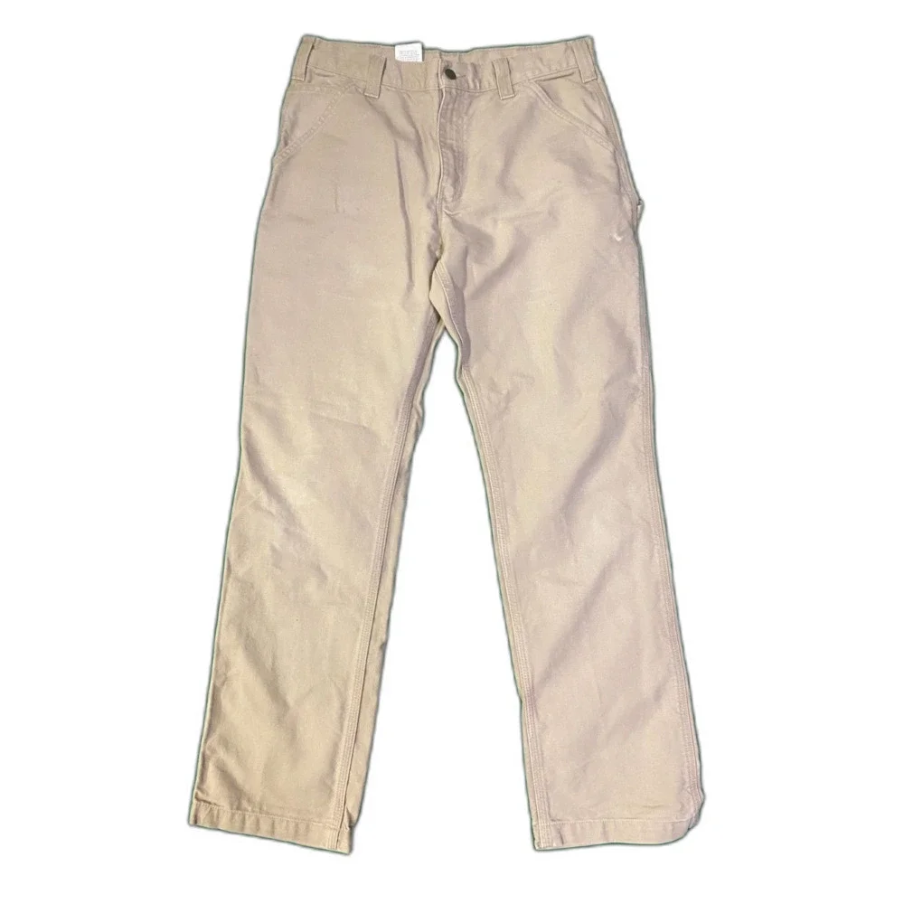 Carhartt Carpenter jeans pants relaxed fit tan size 33